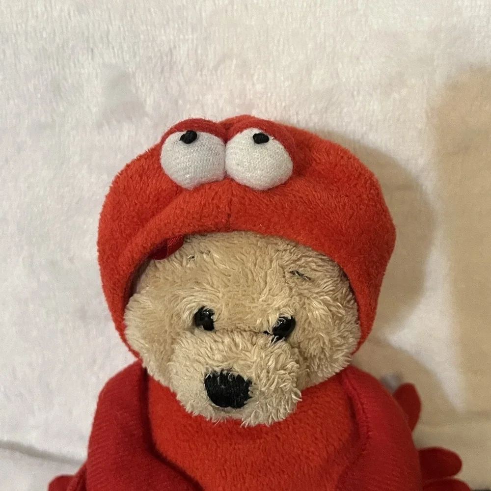 Ganz Wee Bears Village Brown Mini Bear LOBSTER COSTUME 7
